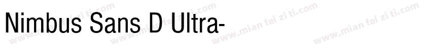 Nimbus Sans D Ultra字体转换
